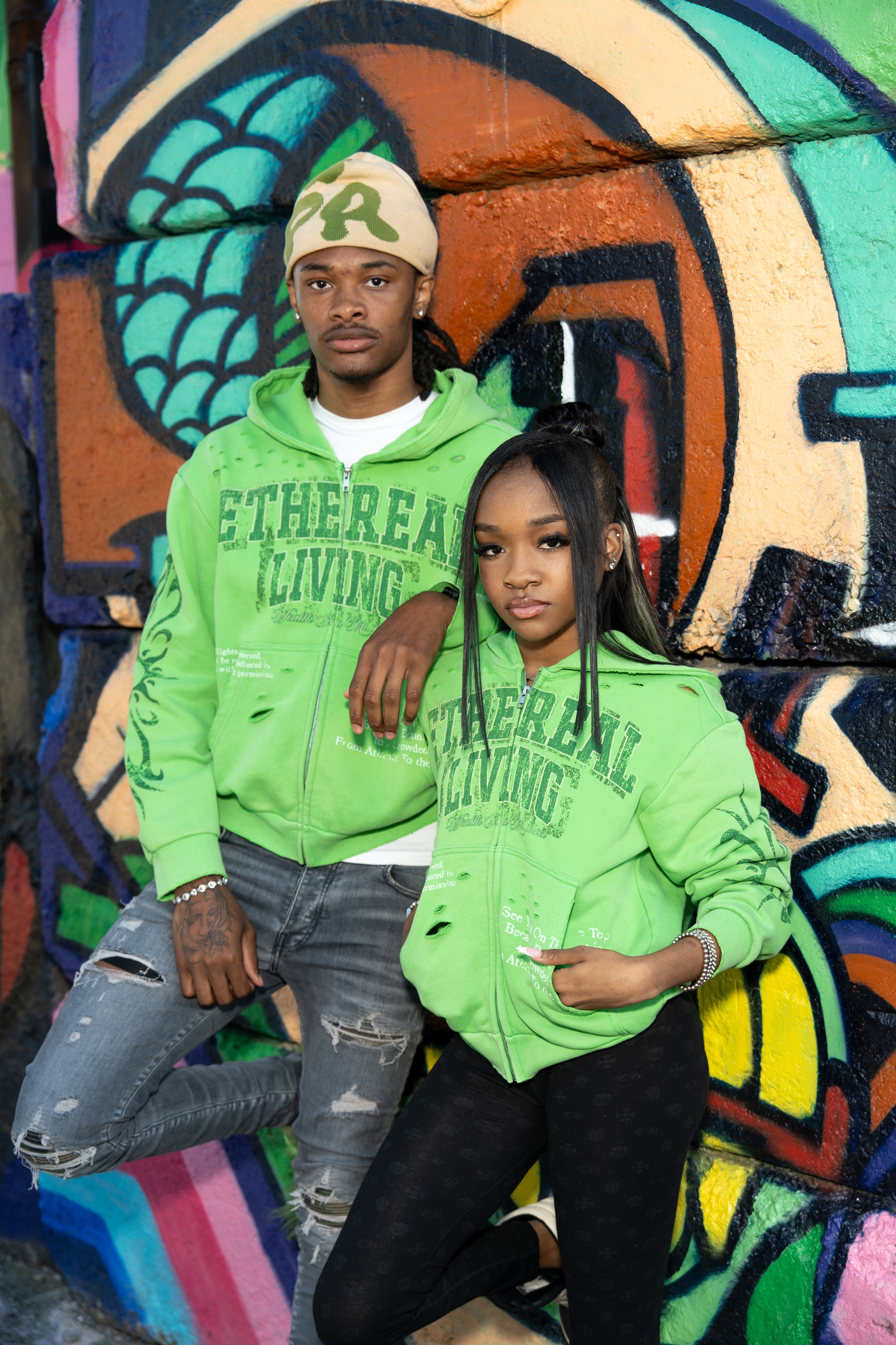 ‘Wealth Is A Mindset’ Zip-Up (Green)