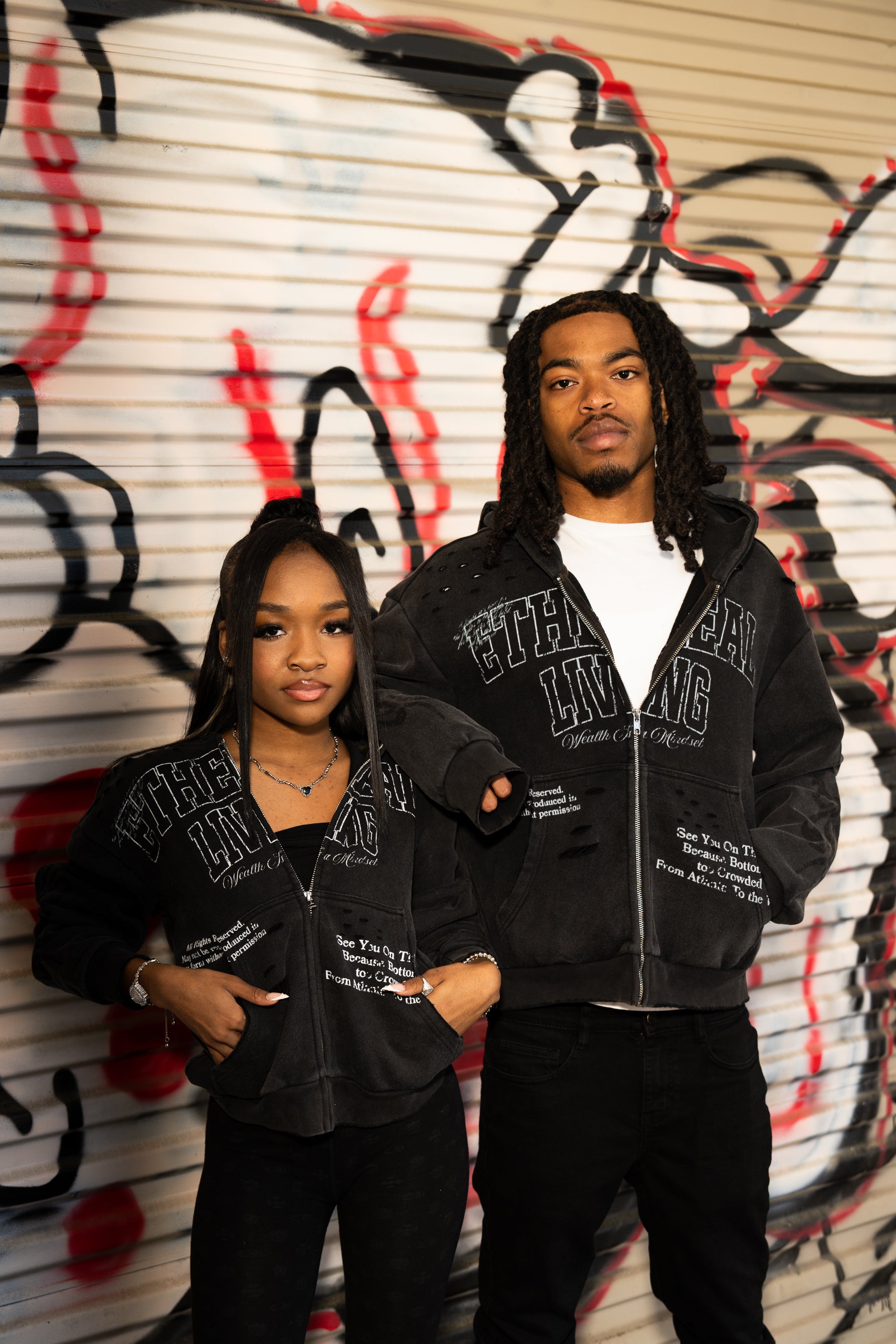 ‘Wealth Is A Mindset’ Zip-Up (Black)