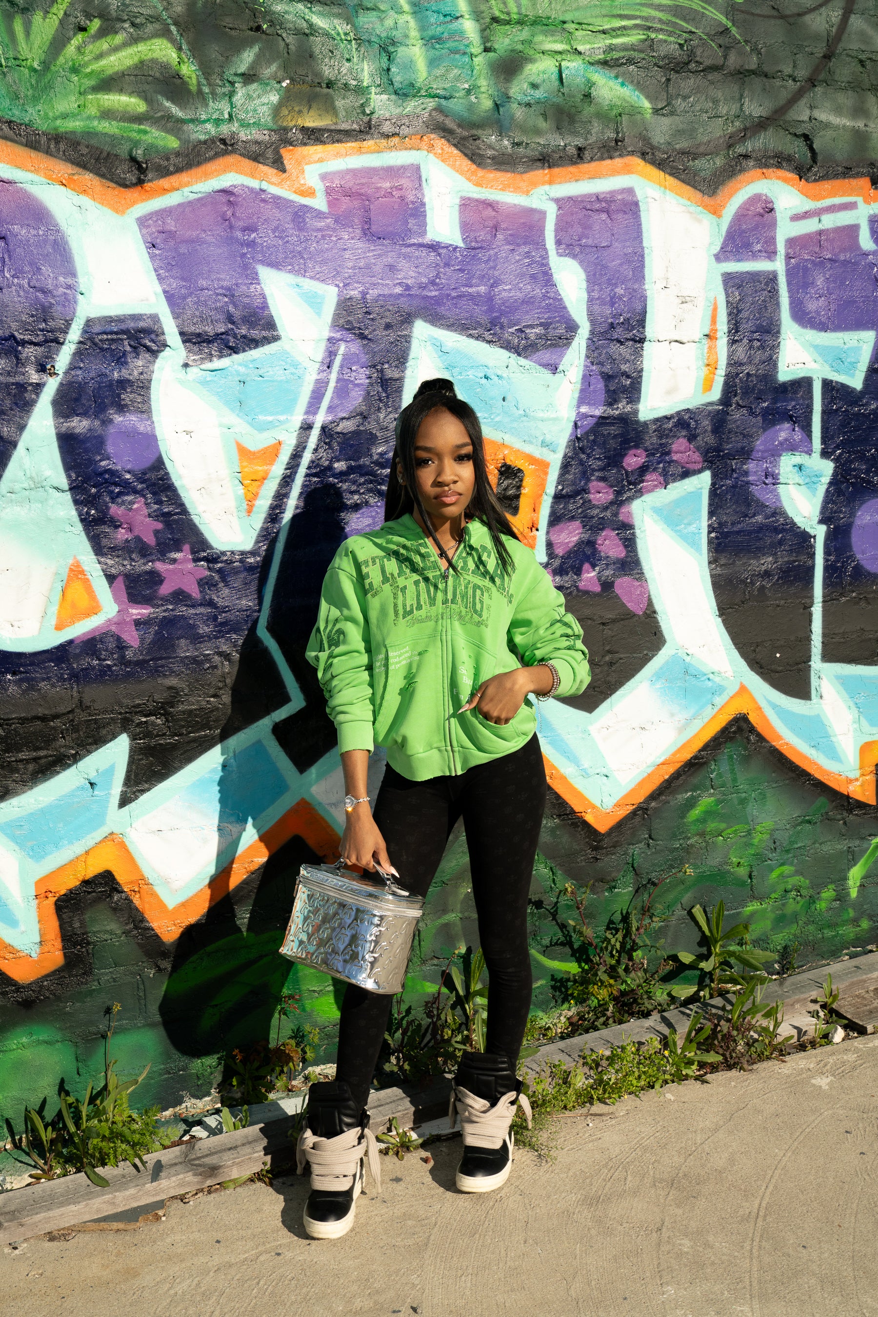 ‘Wealth Is A Mindset’ Zip-Up (Green)